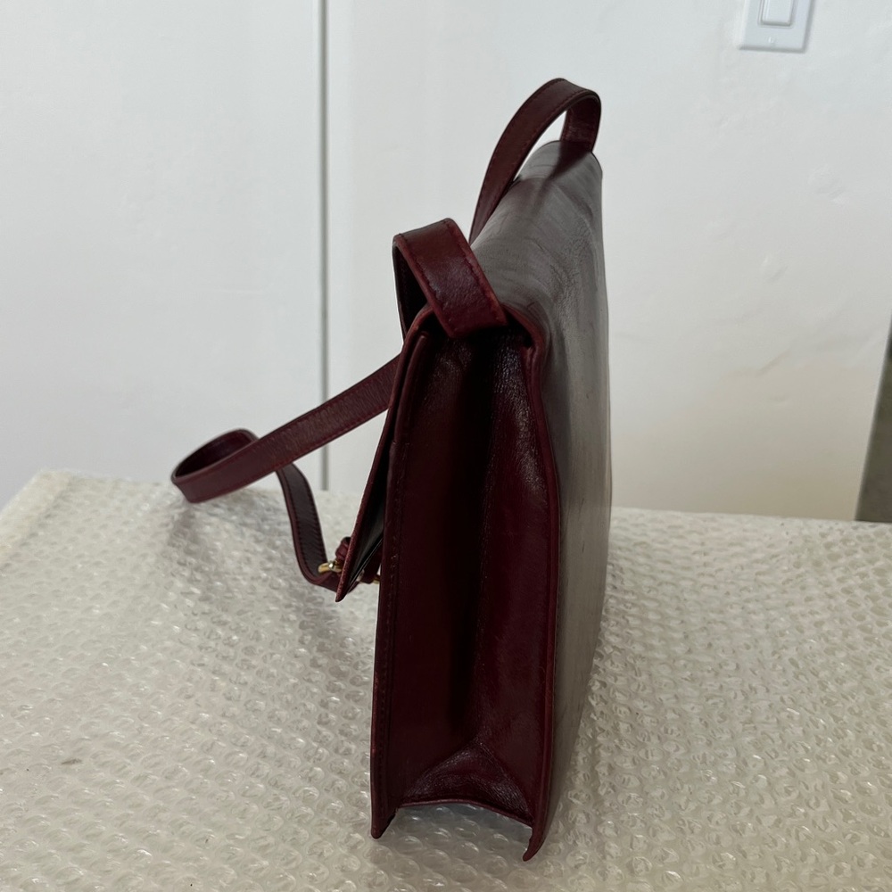 Celine Bordeaux Leather Crossbody Bag - Picture 6 of 15